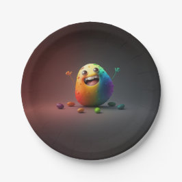 Happy Potato Party-Borden voor tijdpapier Papieren Bordje