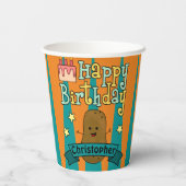 Happy Potato Party-tijd Papieren Bekers (Achterkant)