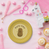 Happy Potato Party-tijd Papieren Bordje (Feest)