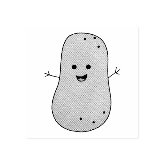 Happy Potato Rubberstempel (Afrduk)