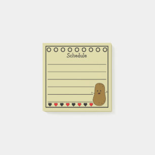 Happy Potato Schedule Yellow Post-it® Notes
