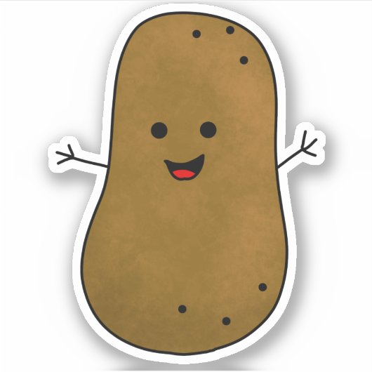 Happy Potato Sticker (Voorkant)