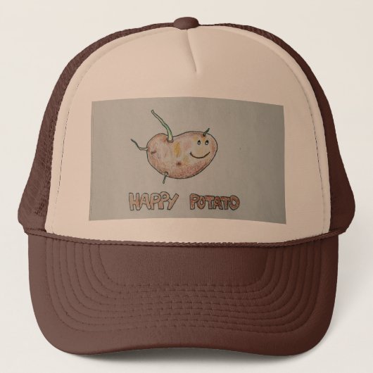 Happy Potato Trucker Hat Pet (Voorkant)