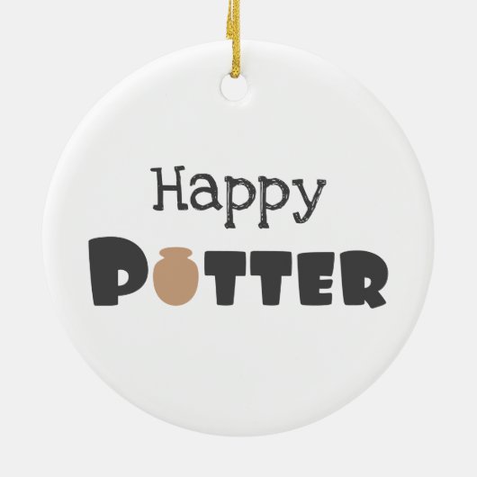Happy Potter Keramisch Ornament (Achterkant)