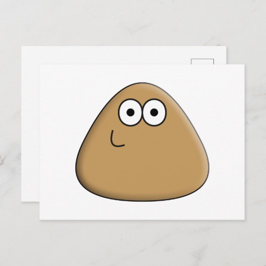Happy Pou - Briefkaart (Voorkant / Achterkant)