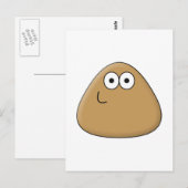 Happy Pou - Carte Postale Vertical (Devant / Derrière)