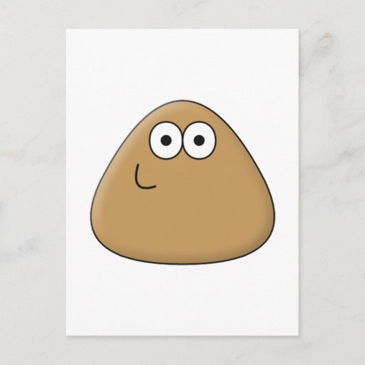 Happy Pou - Carte Postale Vertical (Devant)