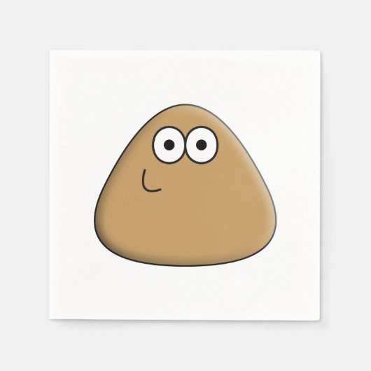 Happy Pou - Napkin Servet (Voorkant)