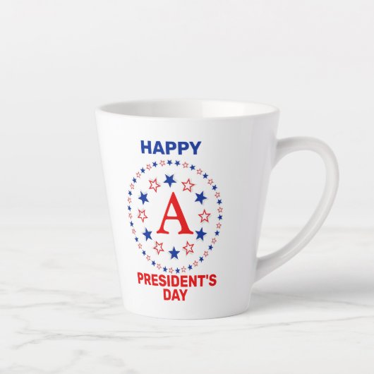 Happy President day aangepaste monogram koffie Mok (Rechts)
