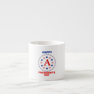 Happy President day aangepaste monogram koffie Mok