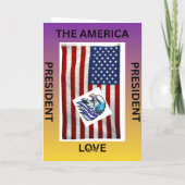 HAPPY PRESIDENT DAY OF THE AMERICA KAART (Achterkant)