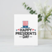 Happy President Day Patriotic Flag Briefkaart (Staand voorkant)