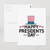 Happy President Day Patriotic Flag Briefkaart (Voorkant / Achterkant)