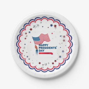 Happy President Day Stars & Stripes Papieren Bordje