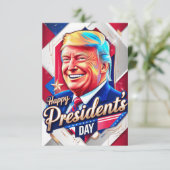 Happy presidenten Day 2025 Bedankkaart (Staand voorkant)