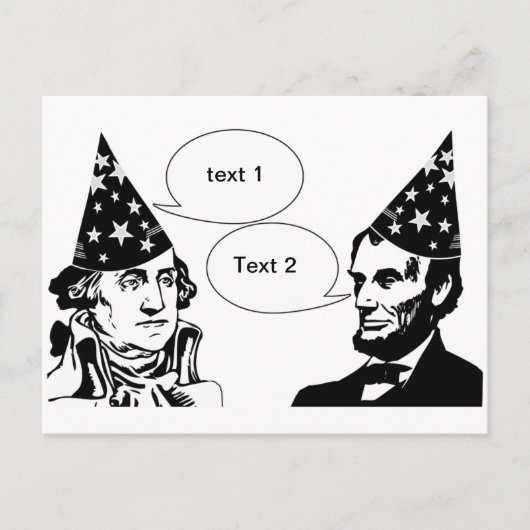 Happy Presidenten Day Briefkaart (Voorkant)