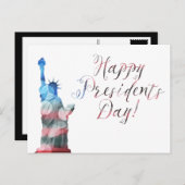 Happy Presidenten Day liberty bokeh Briefkaart (Voorkant / Achterkant)