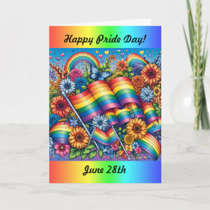 Happy Pride Day   28 juni Rainbow Kaart