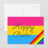 Happy Pride Pansexual Flag Briefkaart (Voorkant / Achterkant)