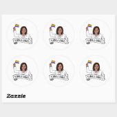 Happy Pride van Kamala Harris Ronde Sticker (Vel)