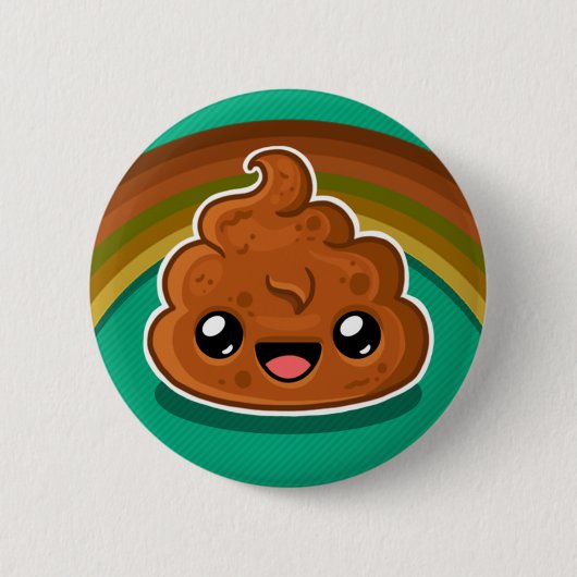 Happy Pudding - Rainbow Style Ronde Button 5,7 Cm (Voorkant)