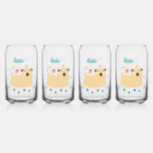 Happy Puggy-bril Blikvorm Glas (Achterkant)