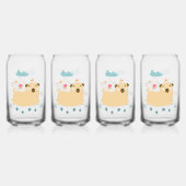 Happy Puggy-bril Blikvorm Glas (Voorkant)