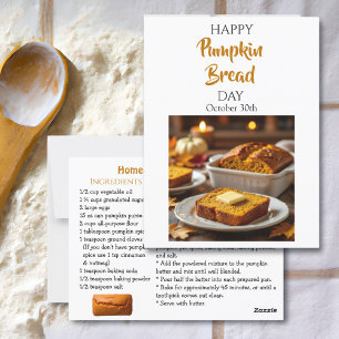 Happy Pumpkin Bread Day   30 oktober Briefkaart