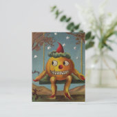 Happy Pumpkin ( Halloween Kaart) Briefkaart (Staand voorkant)