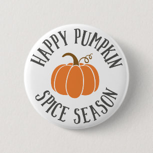 Happy Pumpkin Spice Season Ronde Button 5,7 Cm