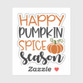 Happy Pumpkin Spice Season Sticker (Vel)
