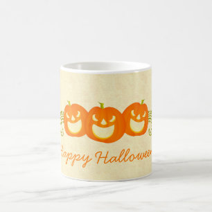 Happy Pumpkin Swirls Halloween Mok