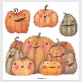 Happy Pumpkins Collectie - Schattige Halloween Sticker
