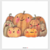 Happy Pumpkins - Schattige Halloween Sticker (Vel)