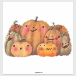 Happy Pumpkins - Schattige Halloween Sticker