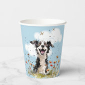 Happy Pup Papieren Bekers (Achterkant)