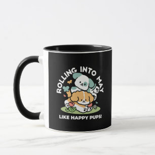 Happy Puppies Rolling Into May beroemd gemaakt doo Mok