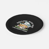 Happy Puppies Rolling Into May beroemd gemaakt doo Papieren Bordje (Gekanteld)