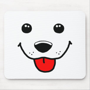Happy Puppy Face Muismat