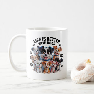 Happy Puppy Squad – Cute Dog Lovers Collection Koffiemok