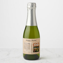 Happy Purim - פ ר י ש ו ם ח מ Sparkling Wijnetiket