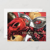 Happy Purim-Briefkaart Briefkaart (Voorkant / Achterkant)
