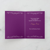 Happy Purim - Chag Purim Carte de vacances juive (Intérieur)