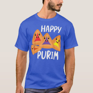 Happy Purim Costume Idea Cute Hamantaschen Jewish T-shirt
