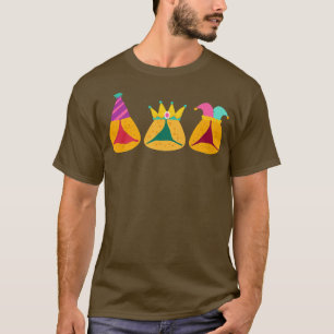 Happy Purim Costume Idea Cute Hamantaschen Jewish T-shirt