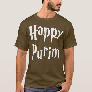Happy purim Costume Jewish Halloween Queen Esther T-shirt