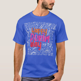Happy Purim Day Costume Jewish Holliday Cool T-shirt