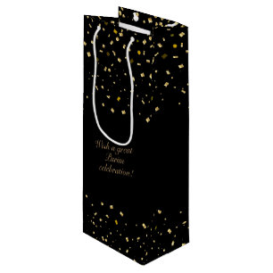 Happy Purim Festival geeft feestdag Gold Confetti Wijn Cadeautas