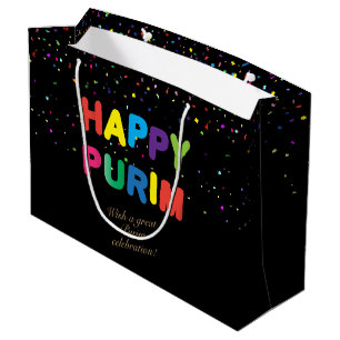 Happy Purim Festival geeft  feestdag in mandje Groot Cadeauzakje