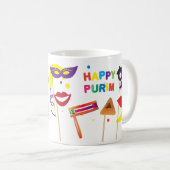 Happy Purim Festival Kinder Party Pattern Koffiemok (Voorkant rechts)